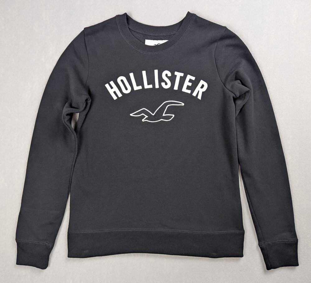 Hollister California Women’s Crewneck Sweatshirt - Size XS Black